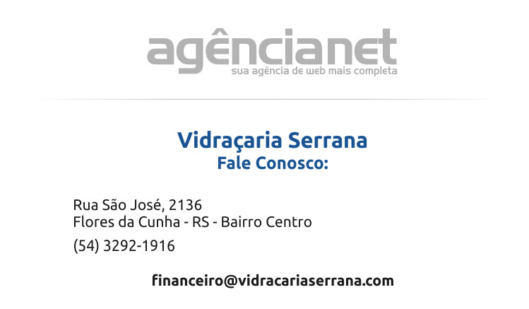 Informaes de Contato - Telefone Vidraaria Serrana